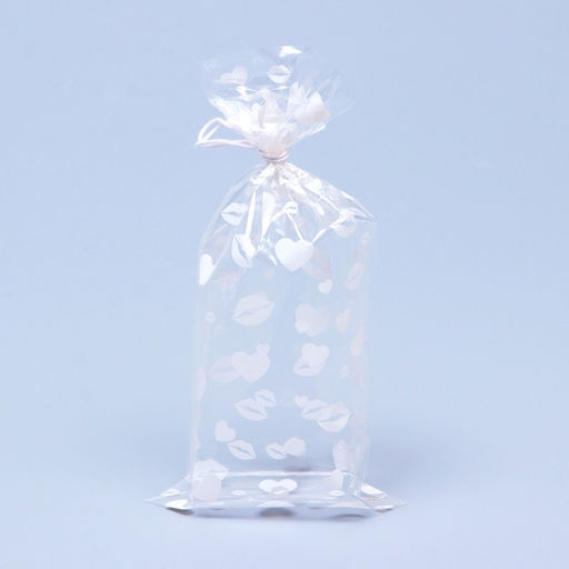 Пакет фасовочный БОПП, «Поцелуи» 9×19 см набор 50 шт.