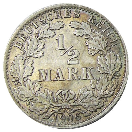 1/2 марки 1906 года A Германия