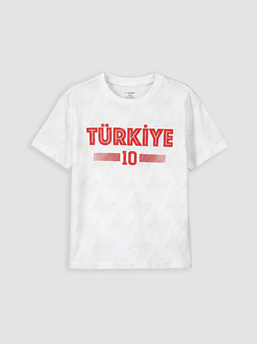 T?rkiye Bask?l? Erkek ?ocuk ?ortlu Pijama Tak?m?