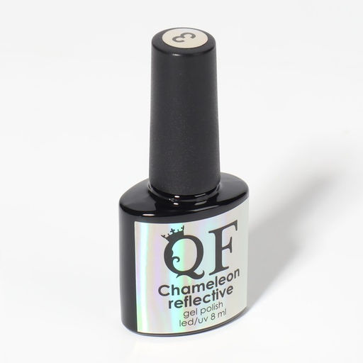 Гель лак для ногтей, Chameleon, 3-х фазный, 8мл, LED/UV, цвет тёмно-зелёный/малиновый (03) - Queen fair фото 7