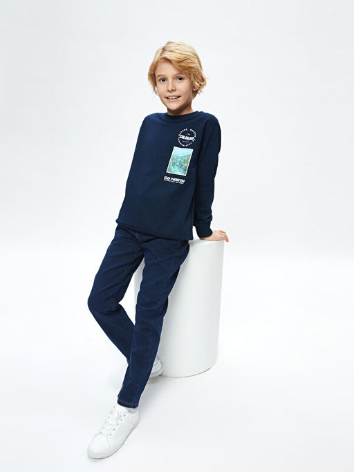 Slim Fit Erkek ?ocuk Jean Pantolon