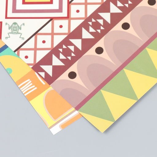 Цена за 5 шт. Бумага для скрапбукинга двусторонняя «Этника», плотность 180 г, 30.5×32 см