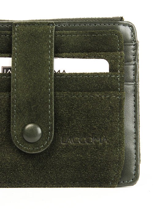 LACCOMA кредитница LA-6525-Z-темно-зеленый натуральная замша фото 3