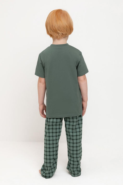 К 1599/зеленый мох,клетка пижама для мал - Crockid фото 3