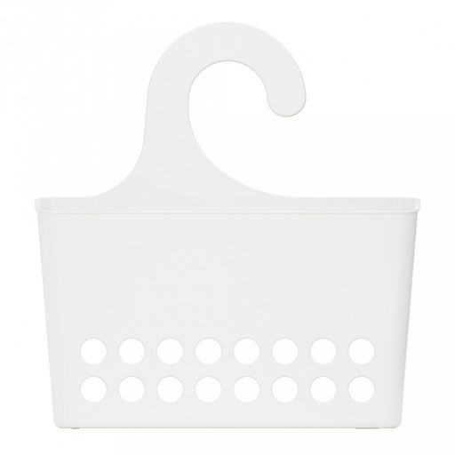 Контейнер навесной пластмассовый 24х9,5х26см, универсальный, с крючком, белый (Россия) - Домашняя мода фото 2