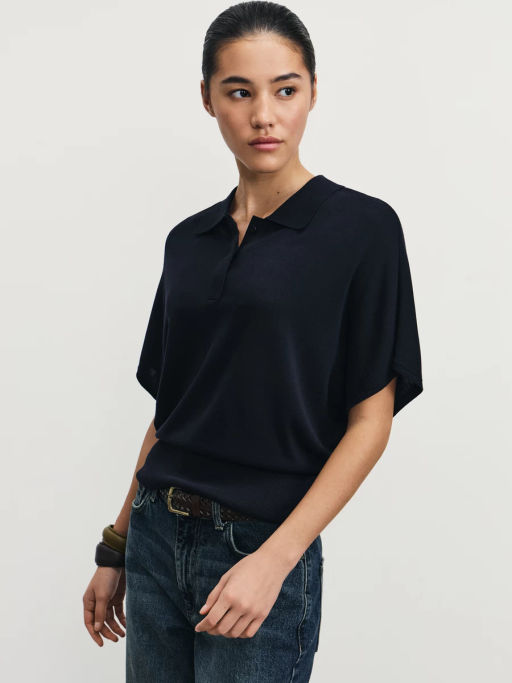 Джемпер-поло из вискозы / Zarina  фото 7