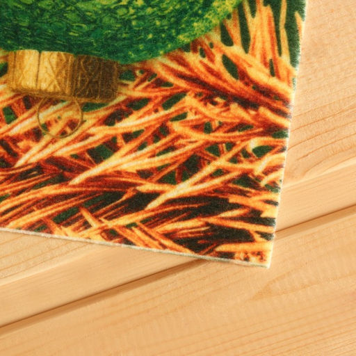 Коврик-лежак с принтом Пусть богатство приходит в ваш дом, 50х155 см - Банная забава фото 5