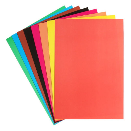 Цена за 2 шт. Картон цветной двусторонний Calligrata TOP, А4, 8 листов, 8 цветов, глянцевый, мелованный