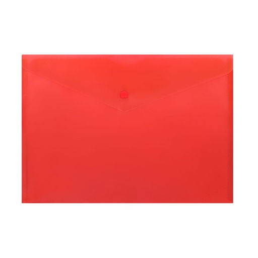 Набор папок-конвертов на кнопке 10 штук, А4, 150 мкм, Calligrata Standard, прозрачные, микс