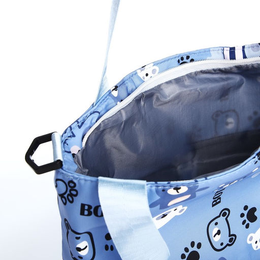 Шопер на молнии, цвет светло-синий - Simaland фото 4