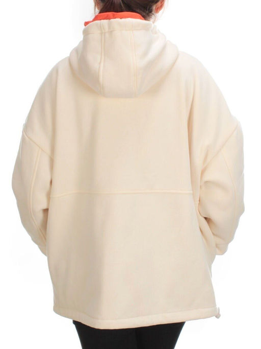 2561 BEIGE/ORANGE Худи женское (50 гр. синтепон) - Фабричный китай фото 5