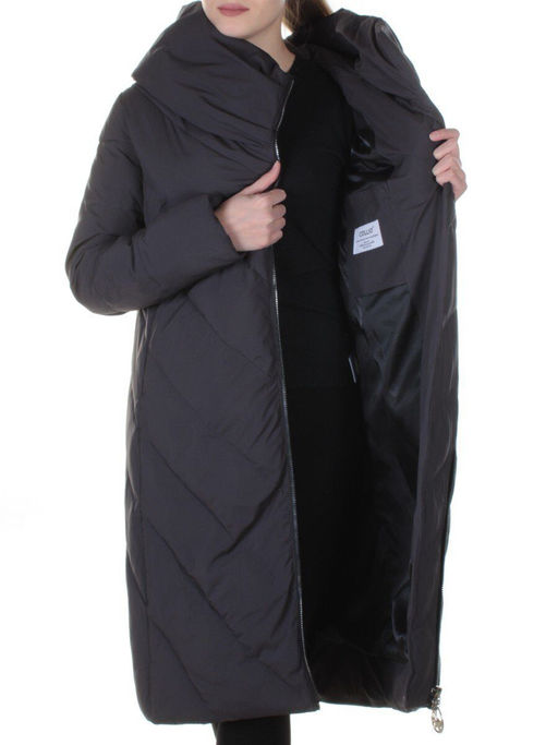 F-9917 DK. GRAY Пальто женское зимнее Callia (200 гр. холлофайбер)