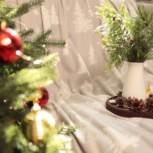 Плед флисовый новогодний Экономь и Я. Ёлочки, 150?130 см, пл.160 г/м?