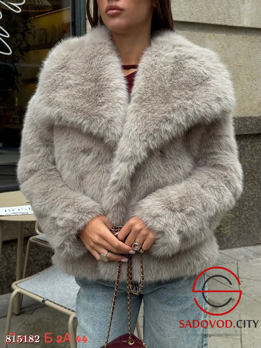 Шуба женская из искусственного меха