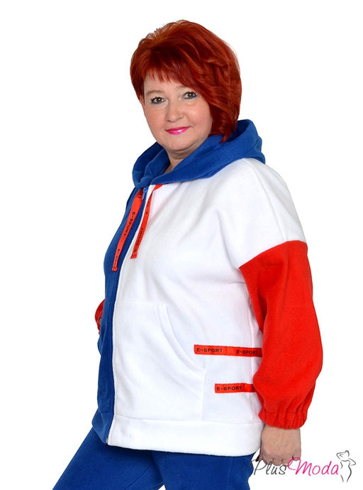 Толстовка Модель №1437 размеры 44-84 - Plusmoda фото 3