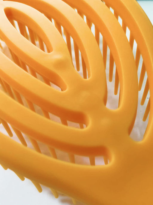 Rama Rose Расчёска для волос продувная фигурная K2021E, пластик, в ассортименте  фото 5