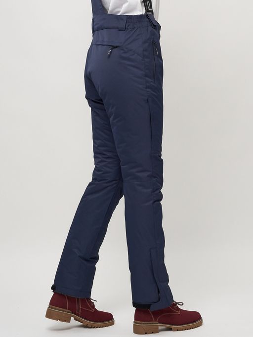 Полукомбинезон брюки горнолыжные женские темно-синего цвета 55221TS - SkiingBird фото 9