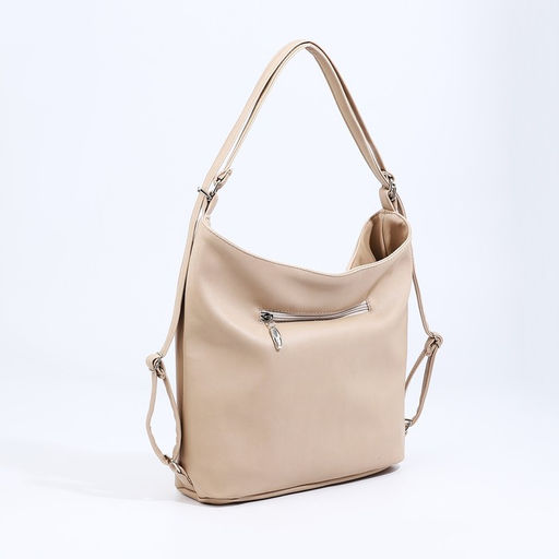 Сумка женская мешок на молнии, цвет бежевый - Simaland фото 3