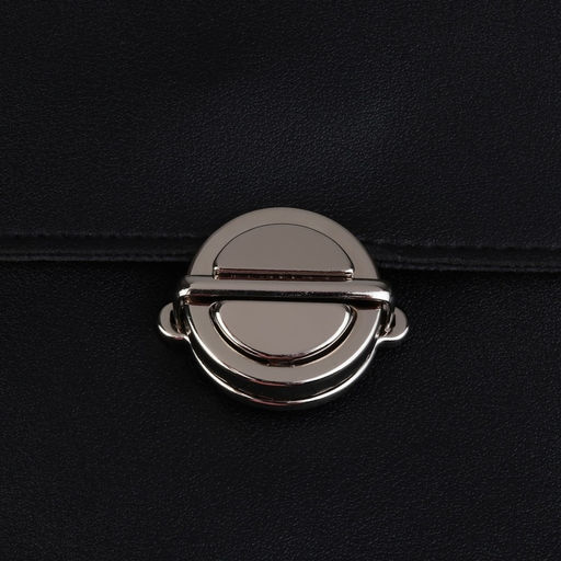 Цена за 5 шт. Застёжка для сумки, 3×3 см, цвет серебряный