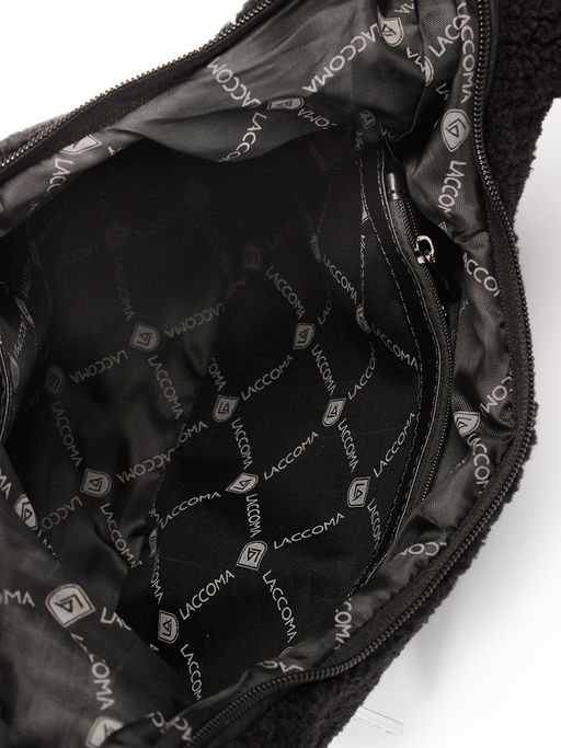 LACCOMA сумка P5878-1-черный эко кожа, искуственный мех полиэстер фото 5