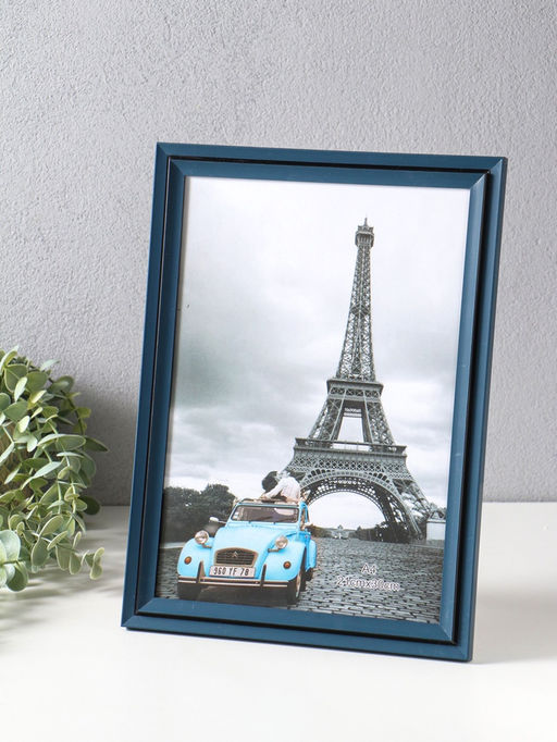 Фоторамка пластик формат А4 см "Остин" иссиня-чёрный 33,5х24,5х1,5 см