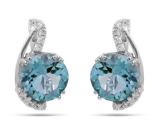 Серьги из серебра топаз, Скромность