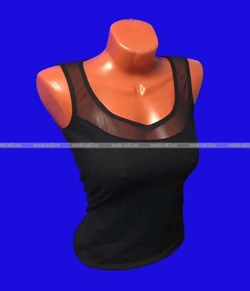 Цена за 1 шт. Майки женские Miss Emma Турция Кружево арт. 9133 черные