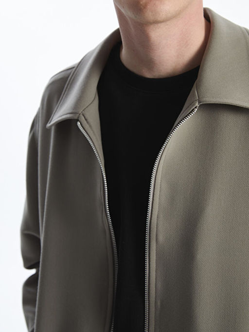 Standart Kal?p G?mlek Yaka Erkek Mont