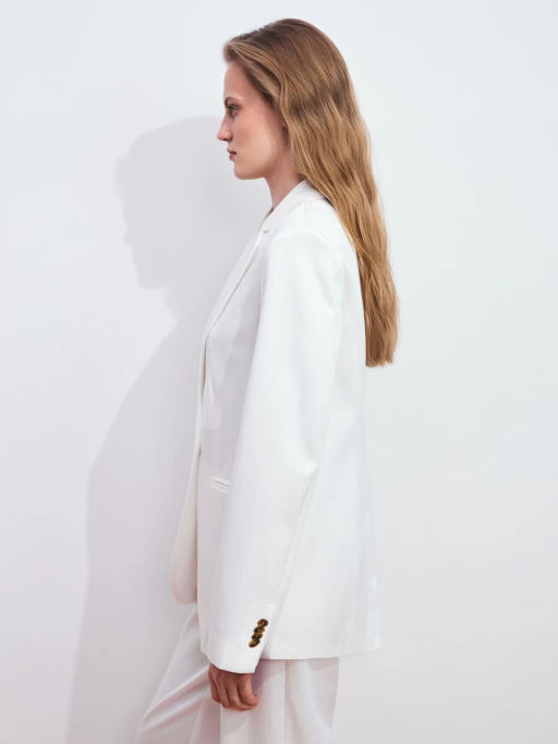 Однобортный жакет из тенселя ZR2605022506-1 / Zarina