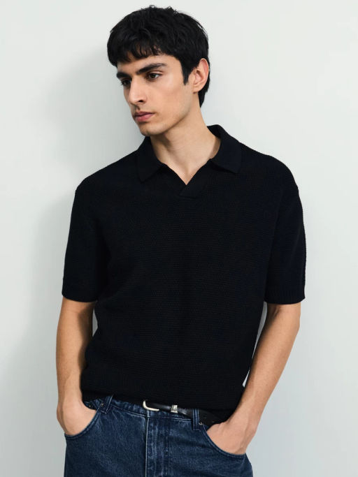 Джемпер поло фактурной вязки / Zarina