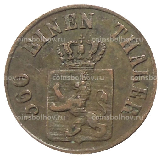 1 геллер 1866 года Германские государства Гессен-Кассель