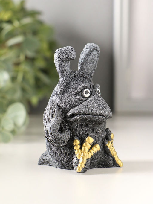 Фигурка «Ворона в шапке», 7.5×5.5×5 см