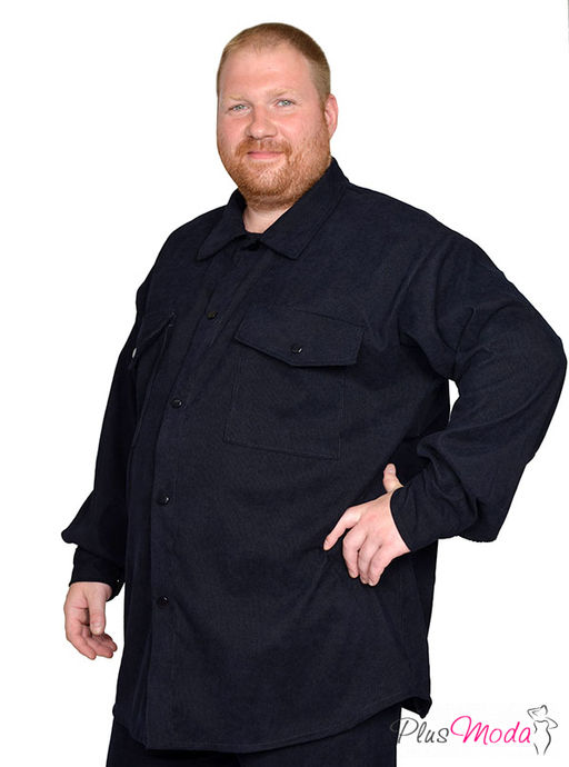 Рубашка-ветровка Модель №2007 размеры 44-84 - Plusmoda фото 4