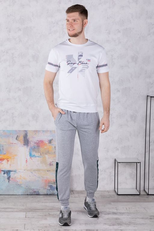 брюки спортивные
3.MM117B-серый-светлый