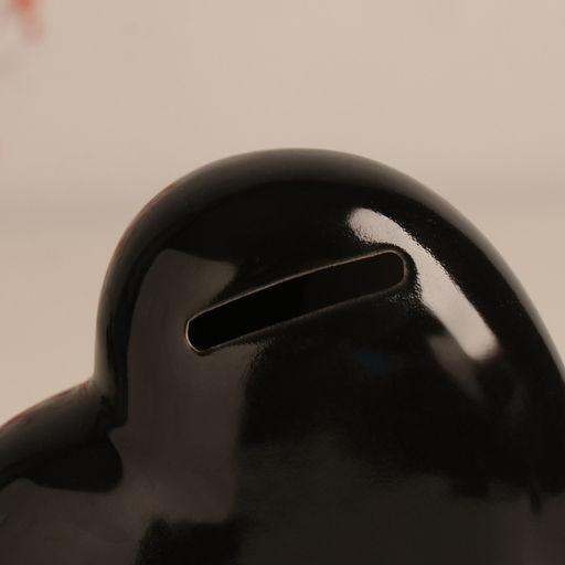 Копилка для денег Сердце. Слушай своё сердце. Купи, чёрное с серебром, 10.5?5?9.5 см