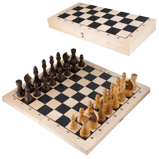 Шахматы деревянные гроссмейстерские (02-16/18), доска и фигуры из дерева, король-72мм, пешка-46мм
