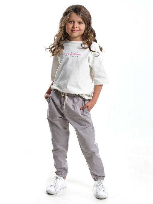 Брюки нарядные праздничные UD 7195 св.серый - Mini maxi фото 3