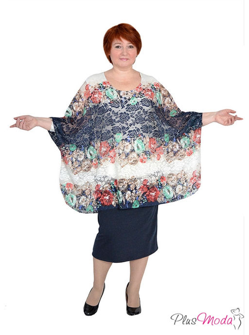 Туника Модель №224 размеры 44-80 - Plusmoda фото 2