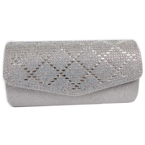 YT Женский вечерний клатч Silver AG13579 - SILVER ROSE фото 2