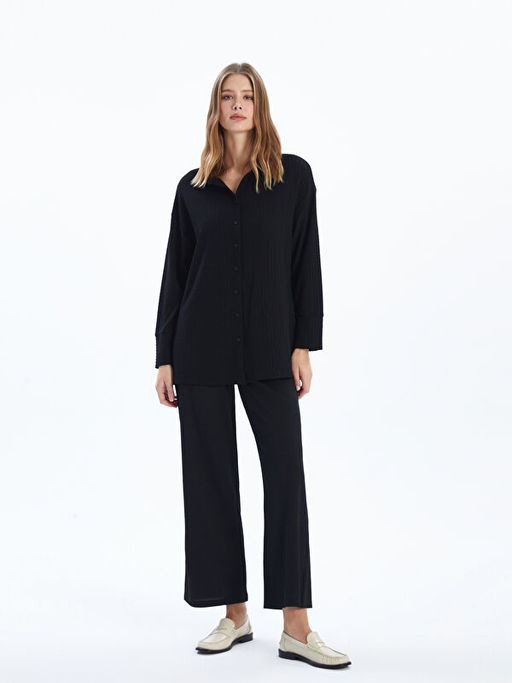 Beli Lastikli Dokulu Kad?n Pantolon