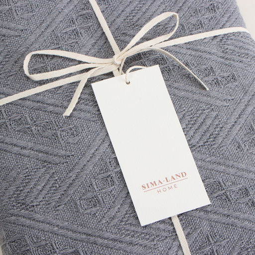 Плед с бахромой SL Home Warm, 130×180 см, тёмно-серый
