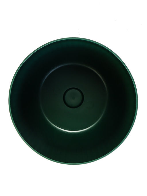 Кашпо для цветов «Рамона», 7.8 л, d=28 см, h=25.5 см, со вставкой, пластиковое, цвет нефрит