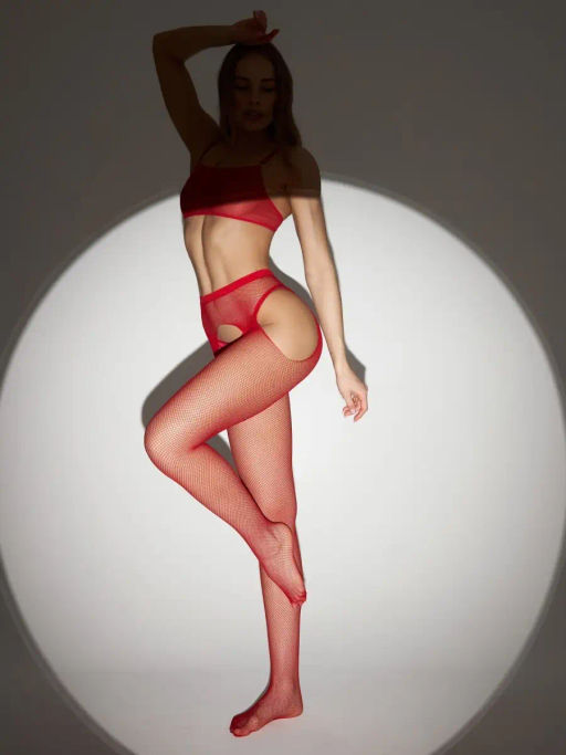 Колготки TEATRO PASSIONE RETE красный  фото 7