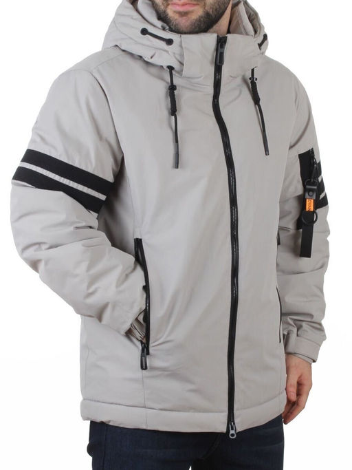 D6821 LT. GRAY Куртка мужская зимняя (200 гр. холлофайбер)