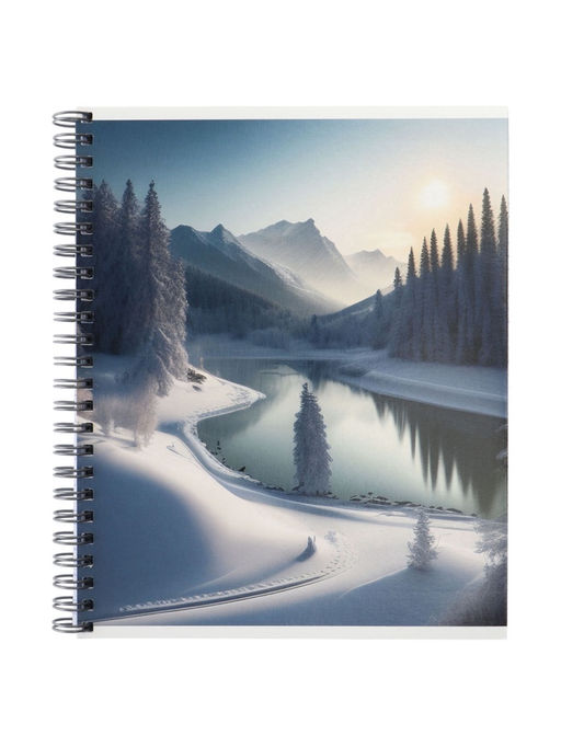 Тетрадь 96 листов в клетку «Космический пейзаж», на гребне, МИКС