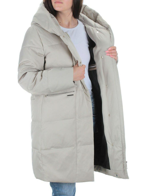 22368 BEIGE Куртка зимняя женская (200 гр. холлофайбера) - Fashion фото 6