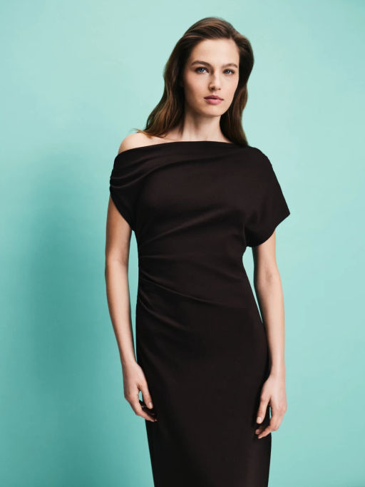 Асимметричное платье миди из вискозы / Zarina