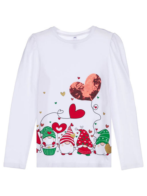 42321015 Фуфайка для девочек (футболка с длинными рукавами)