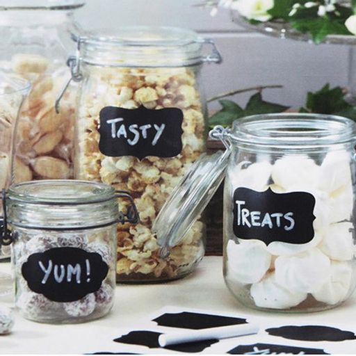 Наклейки для кухни грифельные Ассорти Меловые 8шт. (0970) Лист 10х15 см - Мой органайзер фото 9