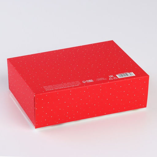 Цена за 2 шт. Коробка подарочная новогодняя складная С Новым годом! 16.5?12?5 см